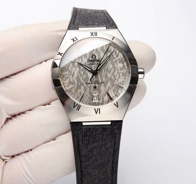 Omega 5th Constellation 41MM 8900/8901 Movement Ceramic Bezel Grey Dial Watch